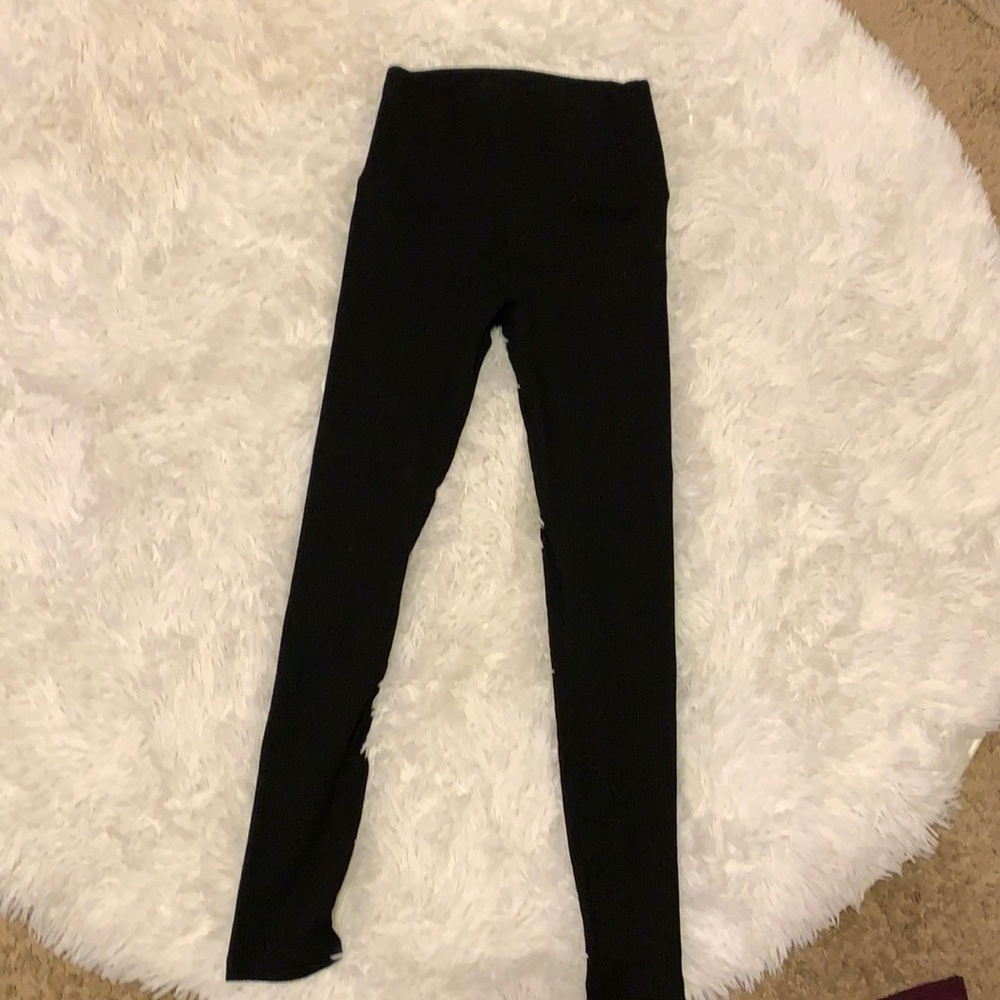 PINK yoga ribbed leggings